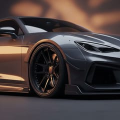 Modifiye araç jant detayı