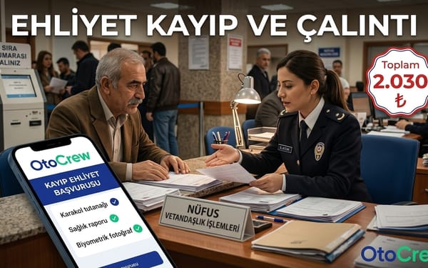 Kayıp ehliyet yenileme başvurusu