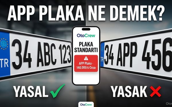 APP plaka ve yasal plaka karşılaştırması