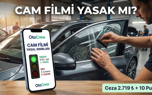 Araba cam filmi uygulaması ve yasal numara